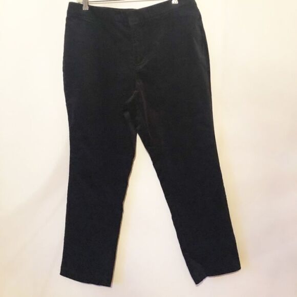 C. WONDER Velvet Slim Leg Ankle Pants 14 - Picture 1 of 5